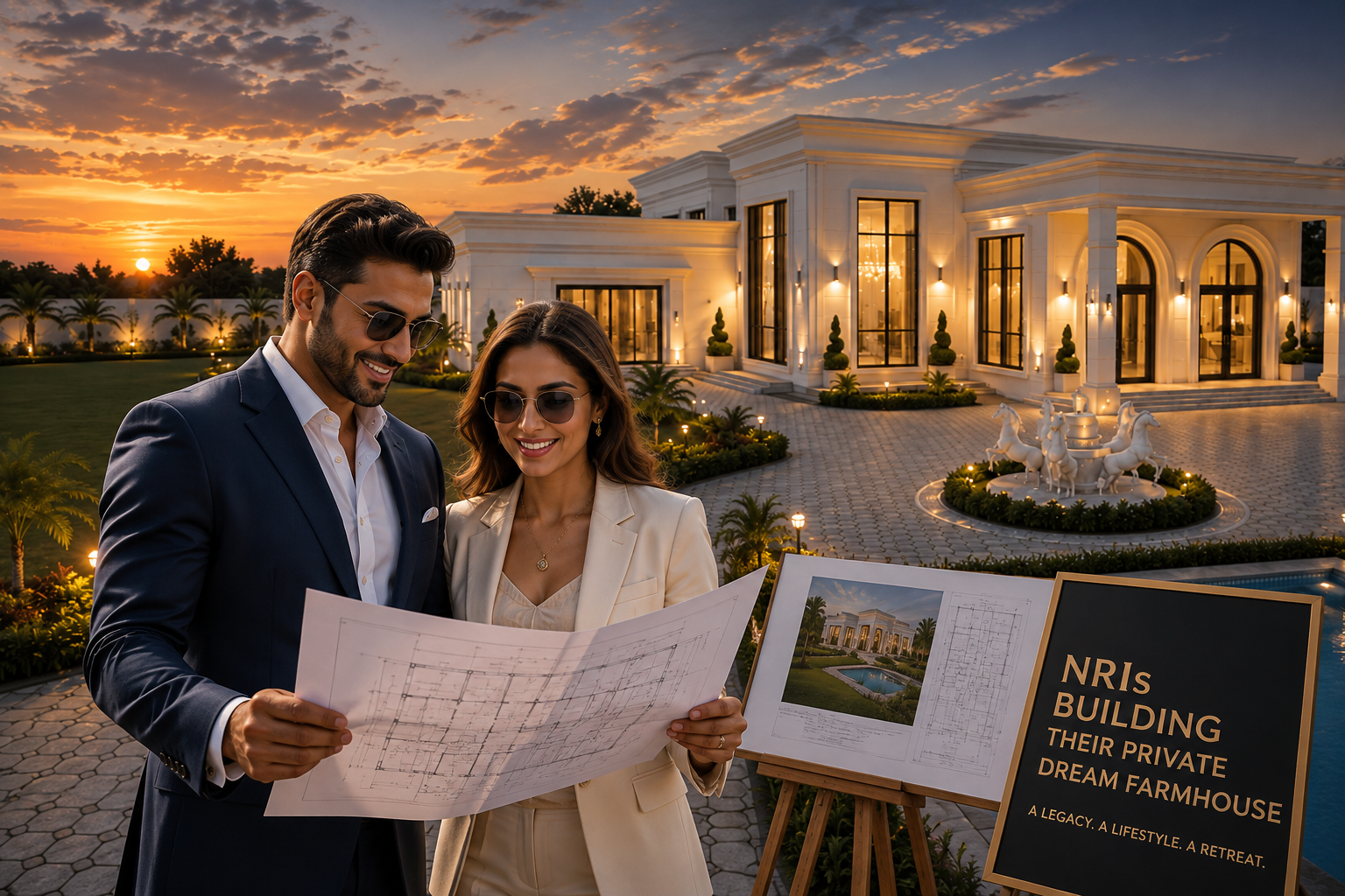NRIs building a private dream farmhouse NRIs building a private dream farmhouse