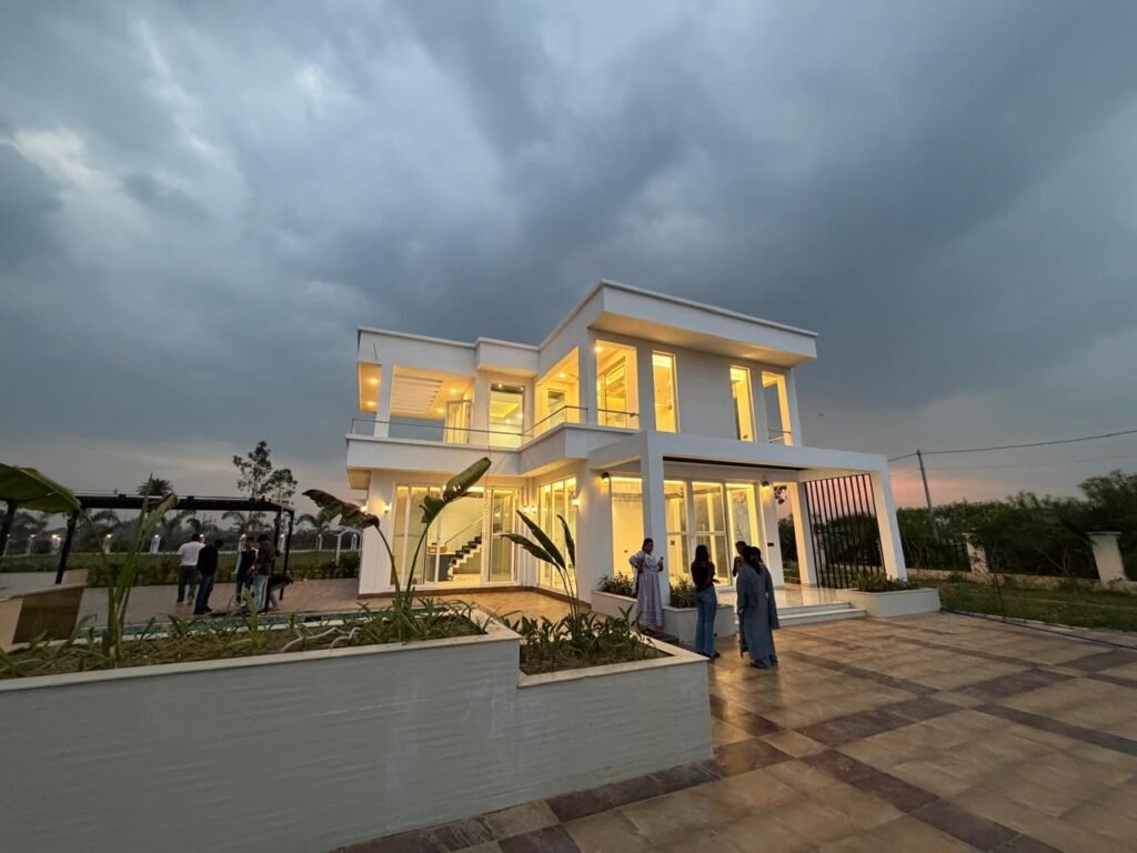 the villagio farm cotage 15 number with pool evening time